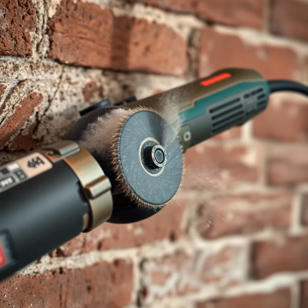 Czyszczenie cegły szlifierka