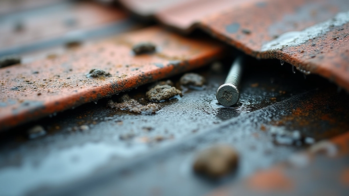 Dach przecieka na wkrętach