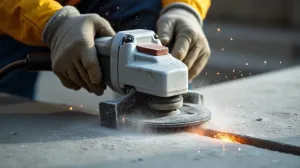 Cięcie Betonu Szlifierką Kątową Bez Kurzu