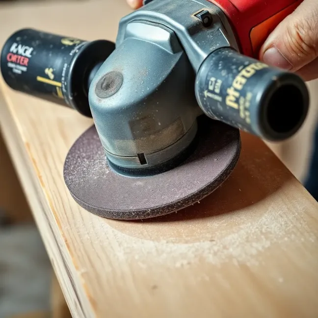 Jak szlifować drewno szlifierką kątową